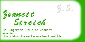 zsanett streich business card